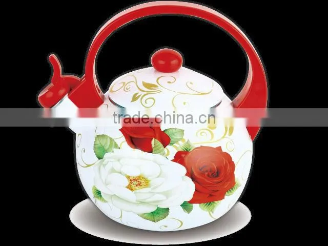Enamel whistling kettle/Enamel tea pot/Enamel Cookware