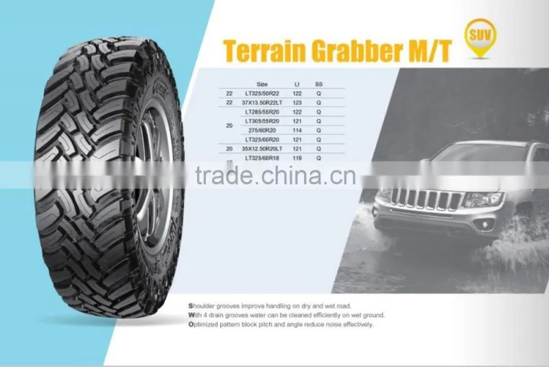 mud terrin car tires from china 33X12.50R17LT