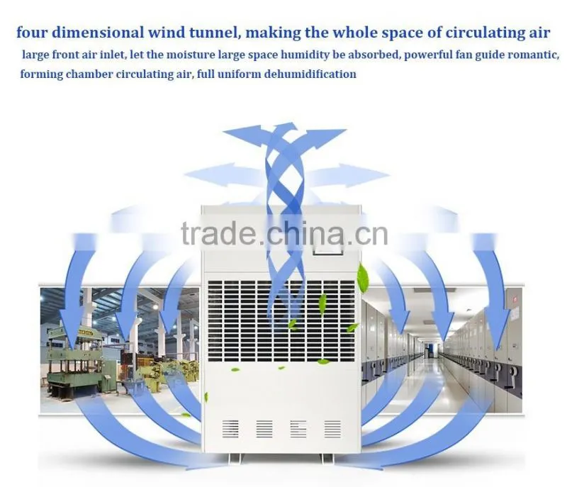 90L/D to 960L/D factory and swimming pool industrial dehumidifier for sale