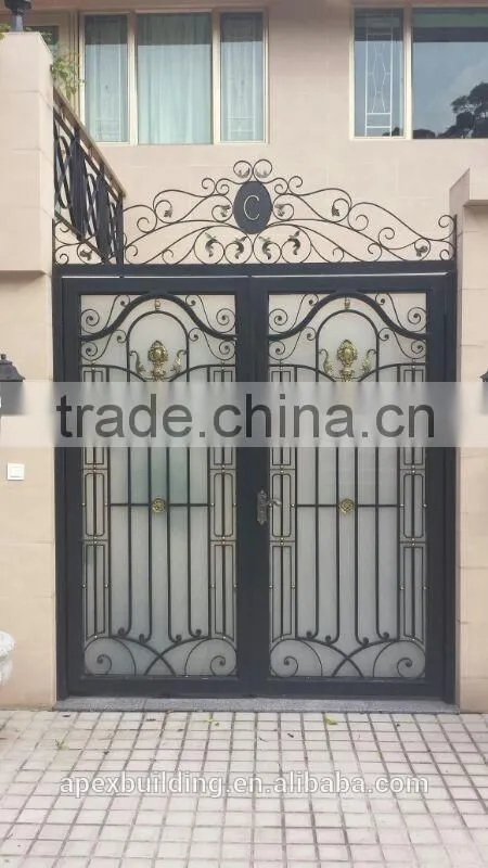 door iron gate design double door