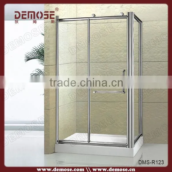 Australia bathroom shower enclosure with seat design DMS-R072 frameless glass shower enclosure