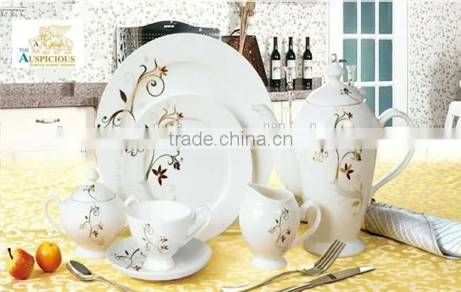 Custom Ceramic decal dinnerware set