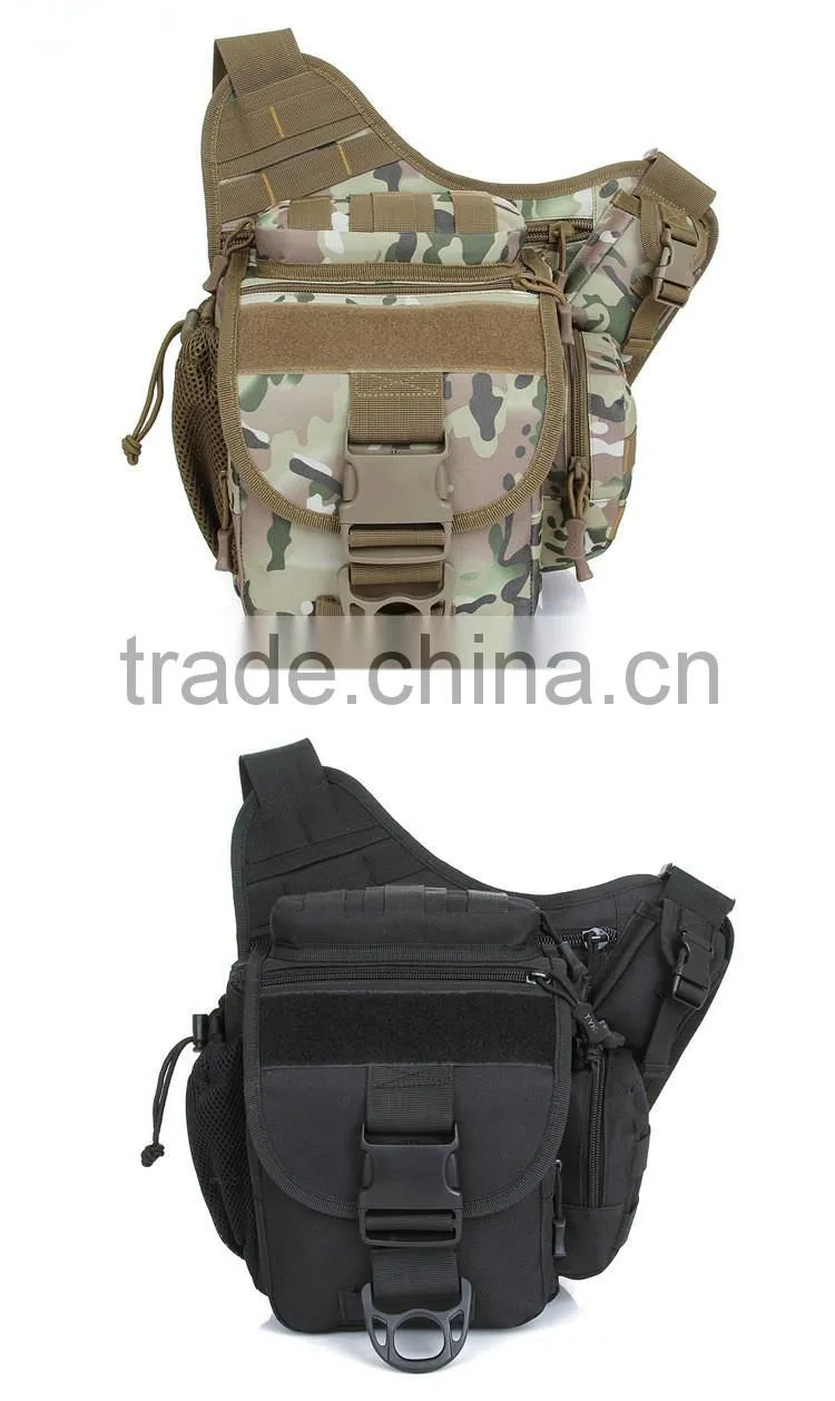Outdoor leisure camo tactical military army saddle bag