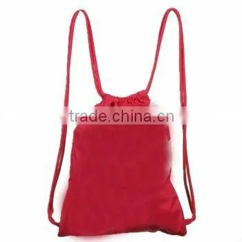 Small Fashion Wholesale Nylon Drawstring Shopping Backpack Gym Bag