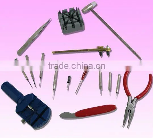 16 PCS metal WATCH REPAIR TOOL SET