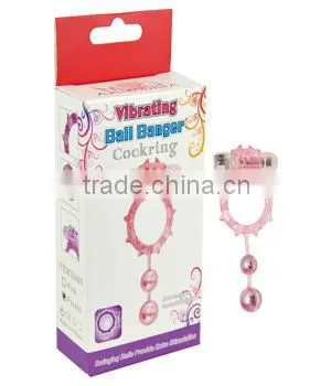 3 balls Vibe Cock Ring Sex Products, hot sex male sex toys