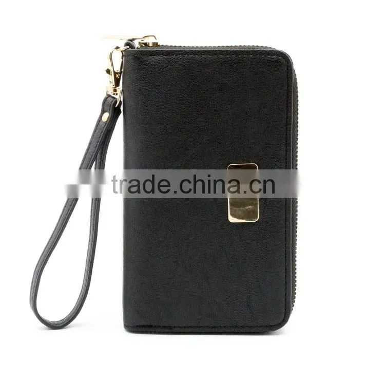 2016 latest fashionable PU leather wallet, phone 6 wallet factory directly