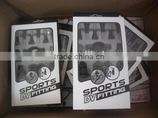 2014 Most Popular SJ4000 Sport Camera Full set Mounts Accessory Bicycle Scooter Helmet Mount Holder Sports DV Fitting for SJ4000
