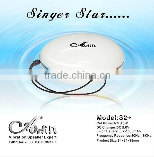 Portable Hamburger Vibration Speaker with FM/TF card
