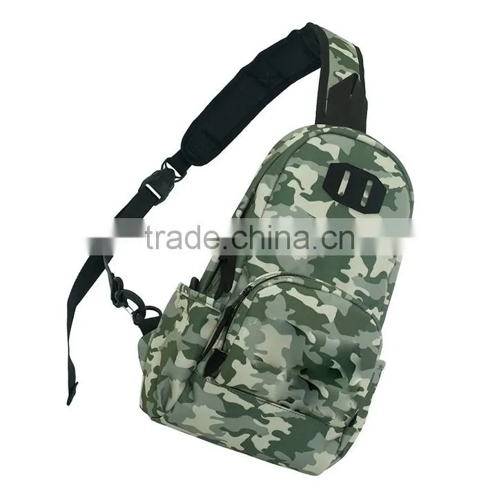 Trendy tactical qualified portable chest bag with customize printing