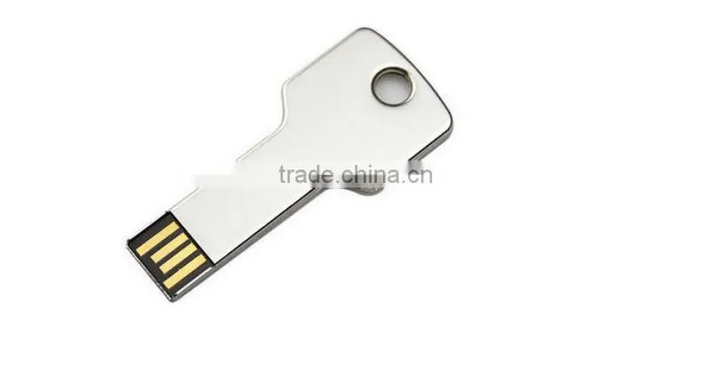 2016 Fashion New 32GB Key Chain 2.0 USB Flash drive 64B 8GB WaterprGB 16GB pen drive 4Goof Metal Key model USB memory stick