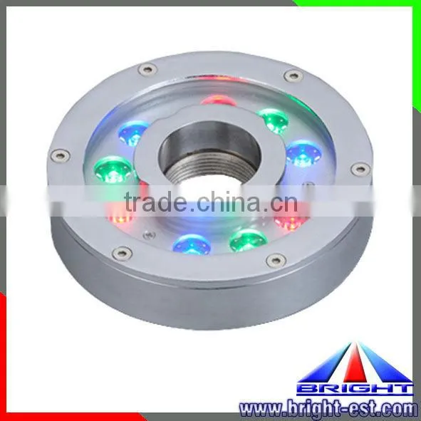 27W LED Underwater Flood Lamp RGB, 3 in 1, DC24V, Edison LED, 152*89mm, IP68, With stents