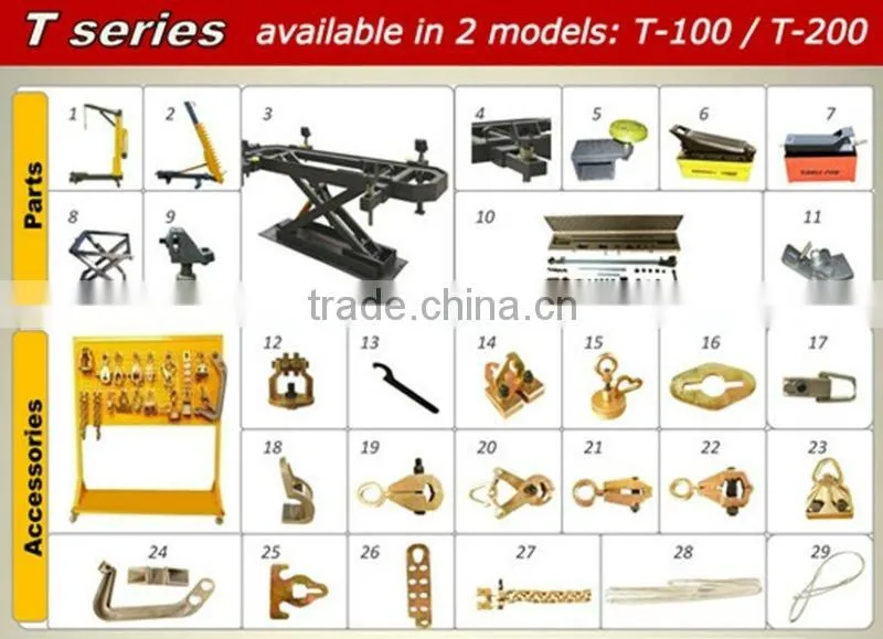 Mini car body repair bench --T 100
