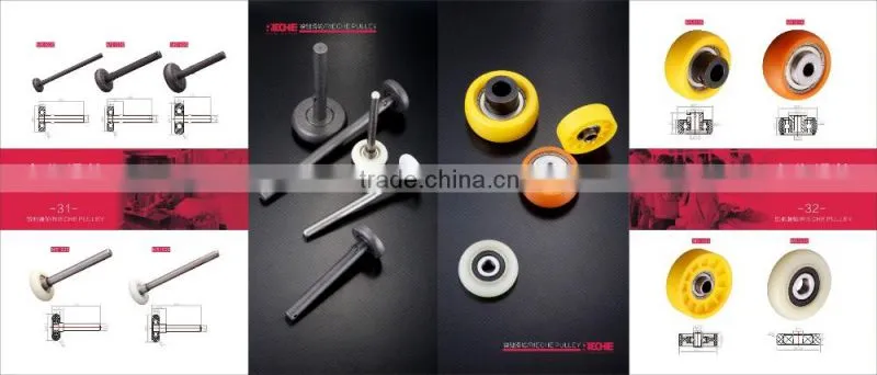 small plastic windows and doors pulley wheels with bearings for oem