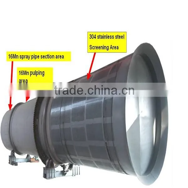 Machine for waste paper making/ drum pulper for toilet paper/ paper pulp making