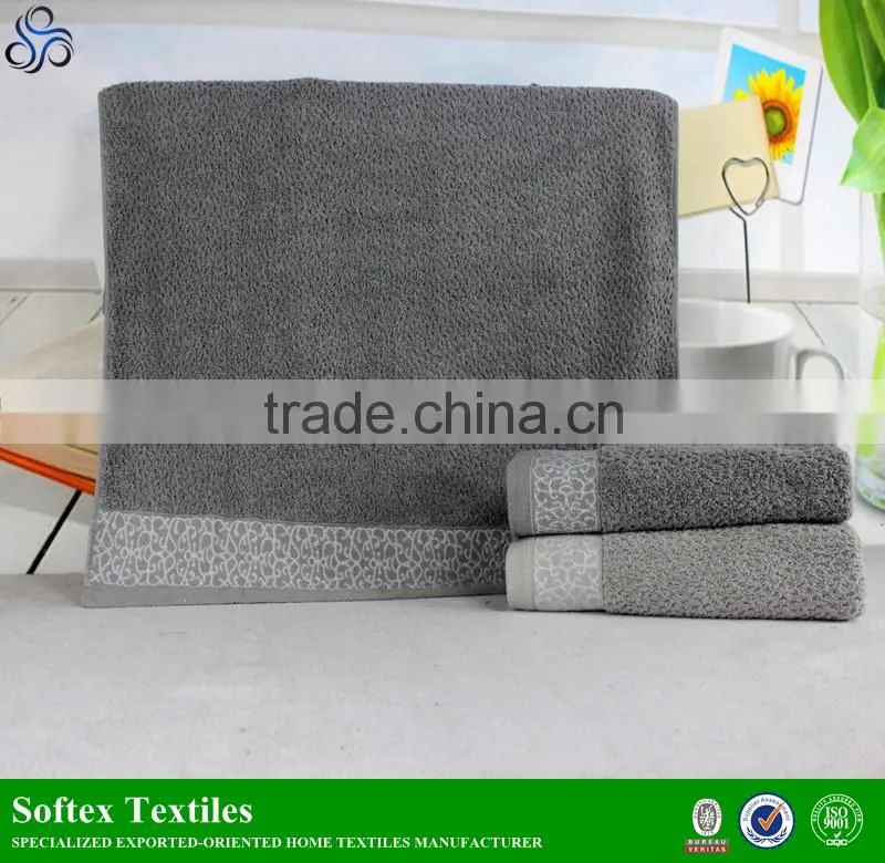 manufacturer of 14S 100% cotton Honeycomb jacquard bath towels special in super market 70x140cm 400g