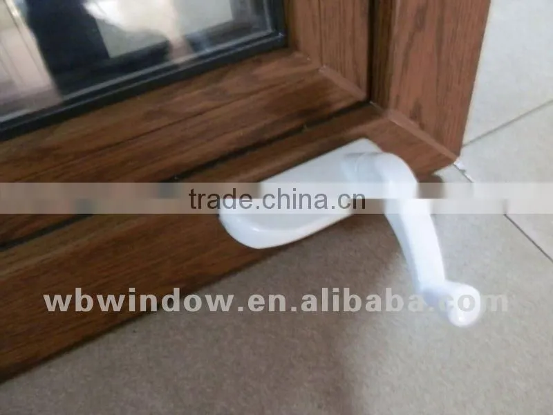 upvc hand crank window, European style upvc crank open window