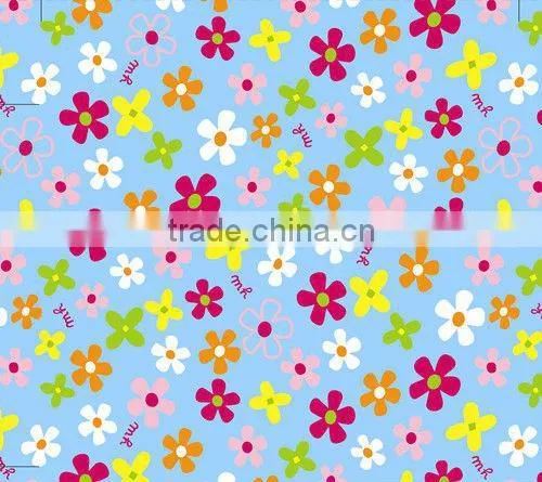 polyester taffeta flower print fabric