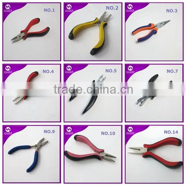 Fusion Keratin Hair Extension Pliers, Stainless Steel Hair Plier with I/U/Flat/Square Tip Head