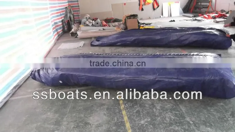Sunshine rigid hull fiberglass inflatable fishing boat