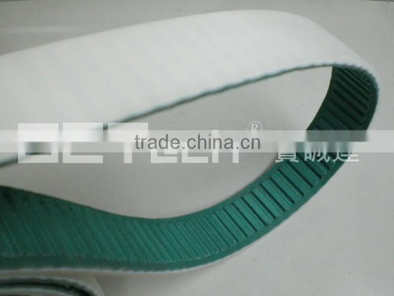 PU Timing belt with green fabric