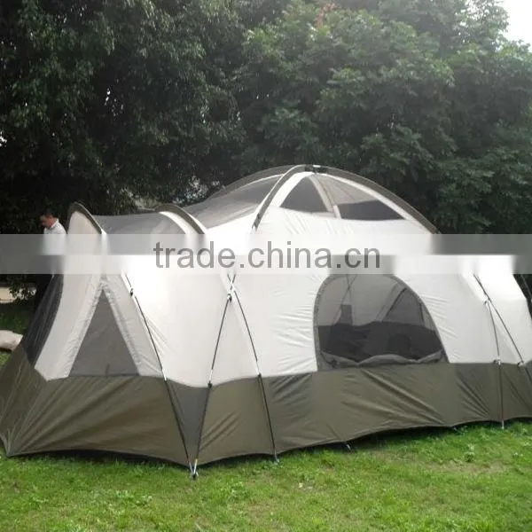 Big Storm 8 Person 3 Room Double Layter Big Fishing Camping Tent