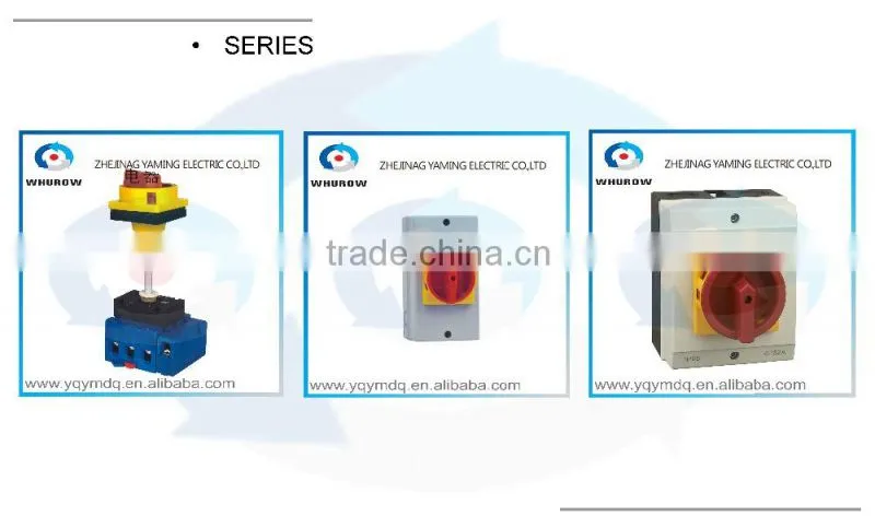 Isolator disconnect rotary cam switch high voltage 25-100A electronic industrial autotransformer waterproof control box
