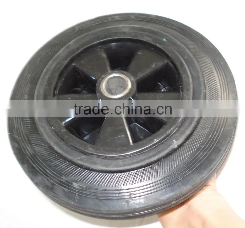 Rubber wheels 8 inch for waste bin wheel for trash bin
