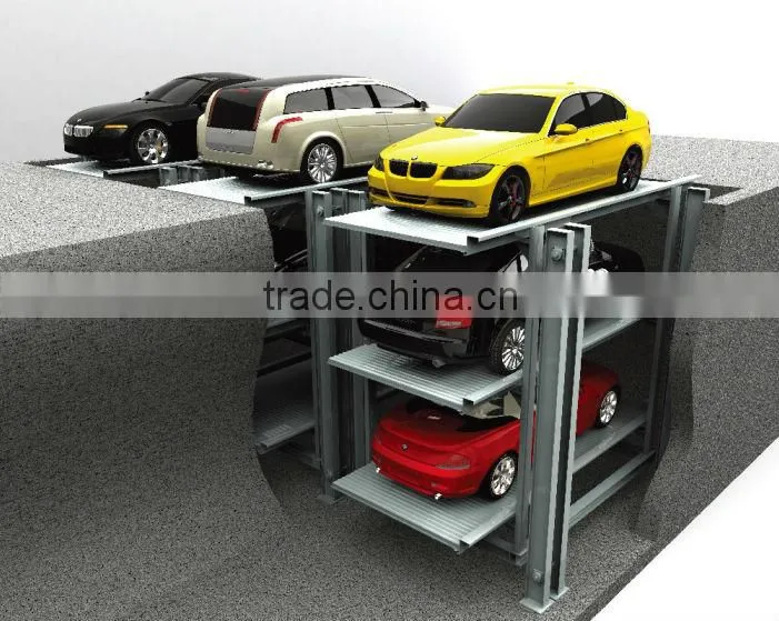 underground steel structure car parking garage