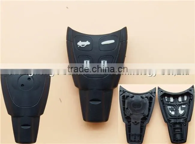 Lower Price 4 button saab 9-3 key fob shell soft remote key for saab 93