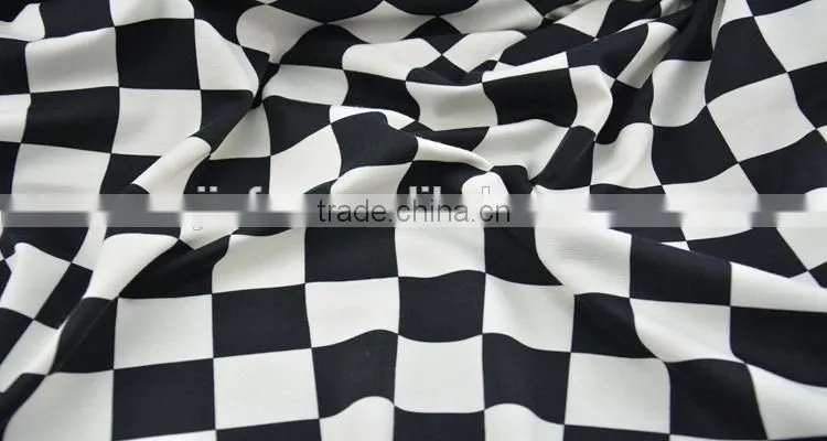 Jiufan Textile Soft Poly Spun Single Jersey Printed Punto Roma Knitting Fabric