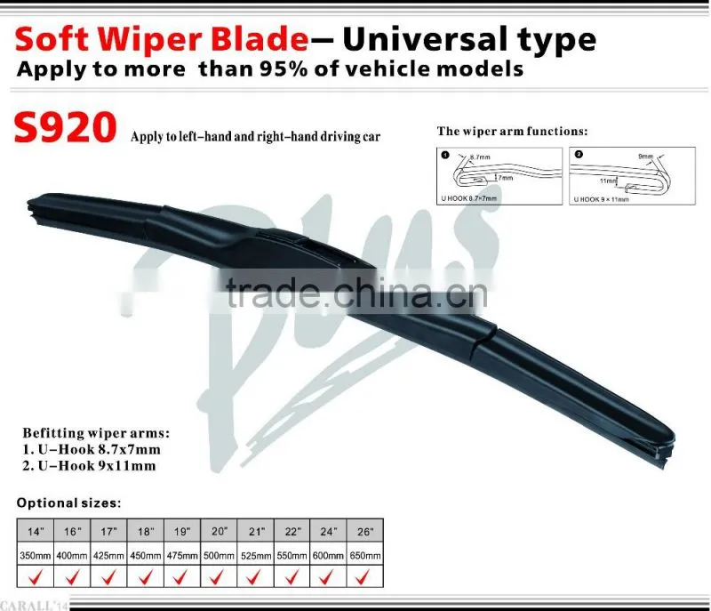 Universal Wiper Blade Hybrid Wiper Blade
