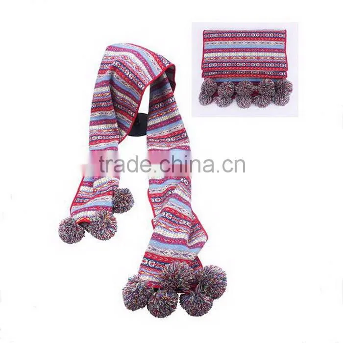 ACRYLIC JACQUARD LOGO PROMOTIONAL FOOTBALL TEAM SCARF