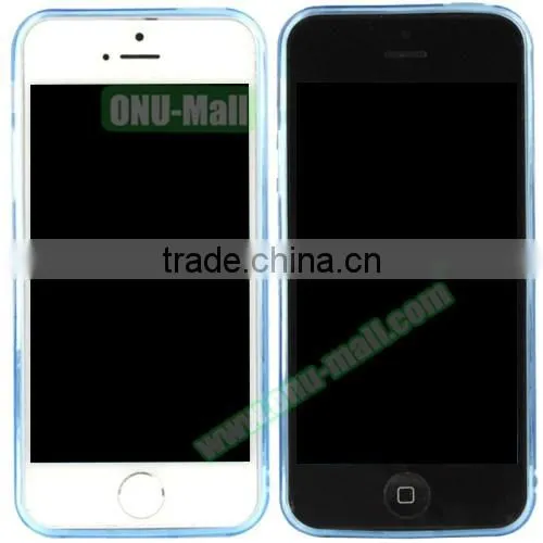 Pure Color Translucent TPU Case for iPhone 5 / 5s, Anti-skidding Back Cover for iPhone SE