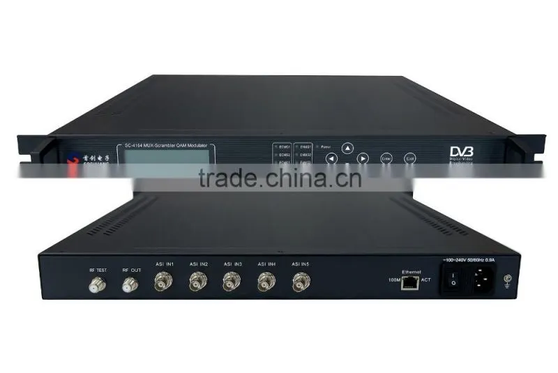 SC-4164 4in1 qam modulator multiplexer scrambler mux