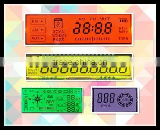 flexible energy meter segment lcd display panel