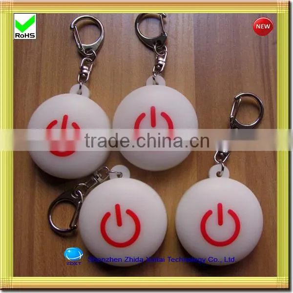 China factory silicone all types of keychains