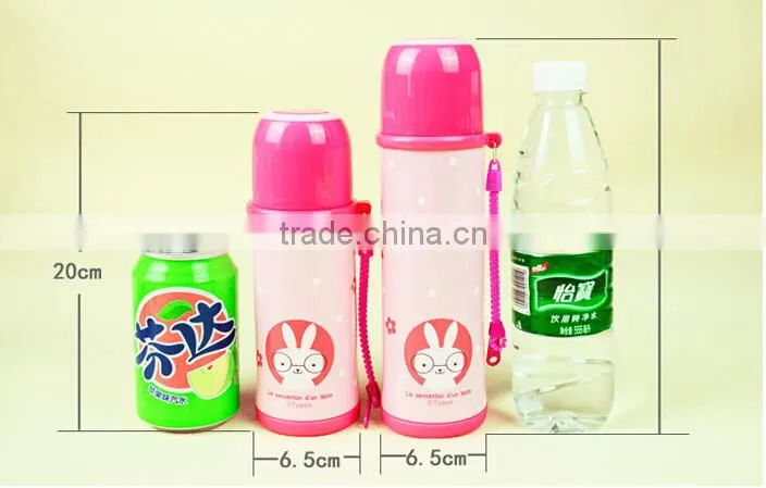 candy color children vacuum flask with cute animal printings