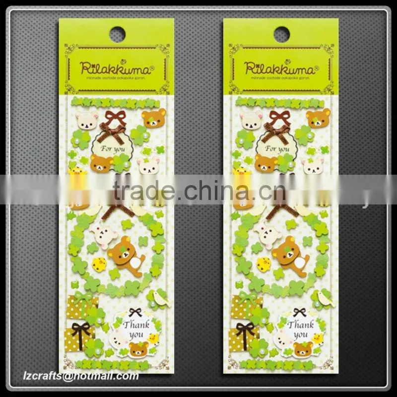 2012 New Custom Cartoon Paper Sticker