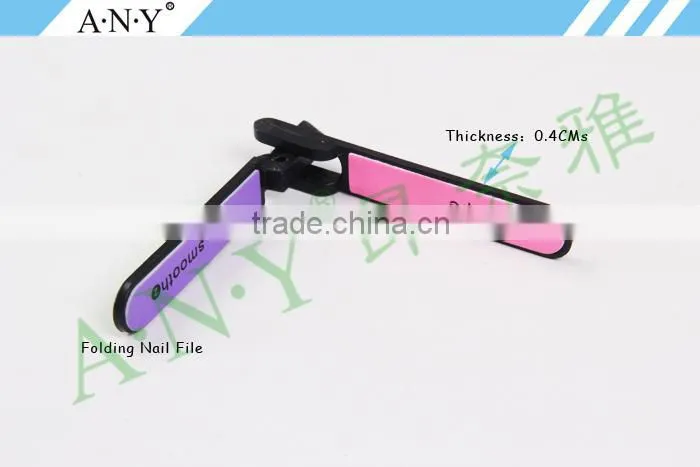 Professional Nail Art Polish Tools Cheap Plastic Folding Nail File 4 Way Use
