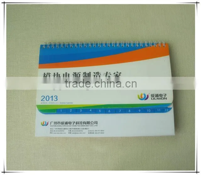 Printing service factory spiral desk calendar customized cute desk calendar unique desk calendar