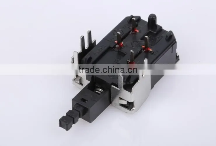 250V 8A push button power switch with clamp