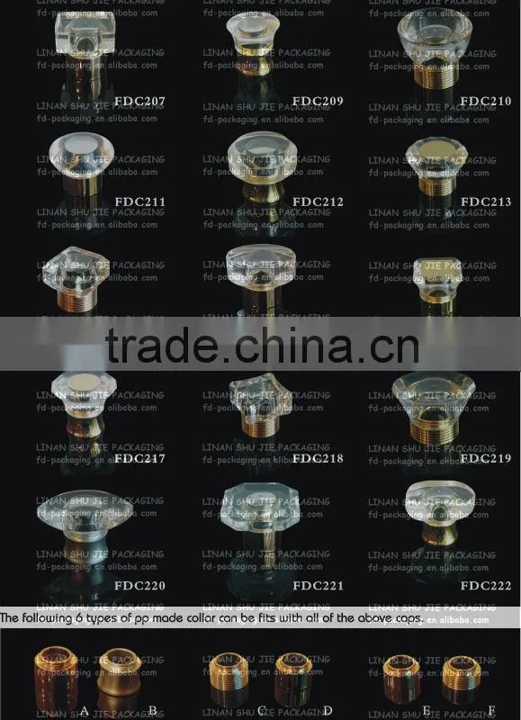 Perfume cap, plastic cosmetic cap