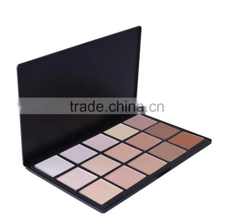 Mineral makeup face pressed powder ,15color makeup pressed powder palette