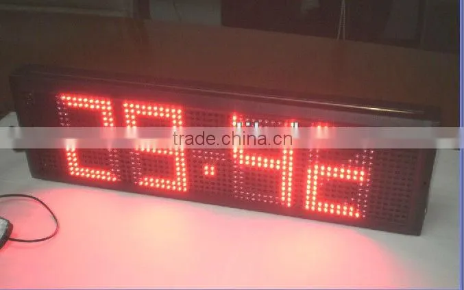 5" IP43 6 Digits Led Digital Clock Display, Hangrand high quality led clock display