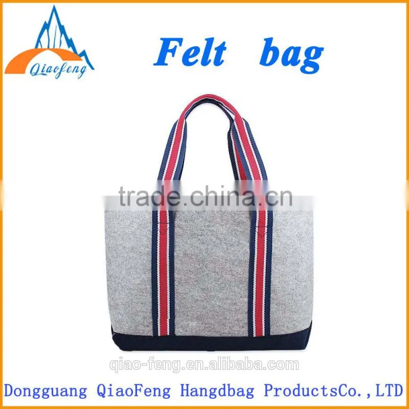 new design felt fabric ladies fancy bags/ ladies shopping bags