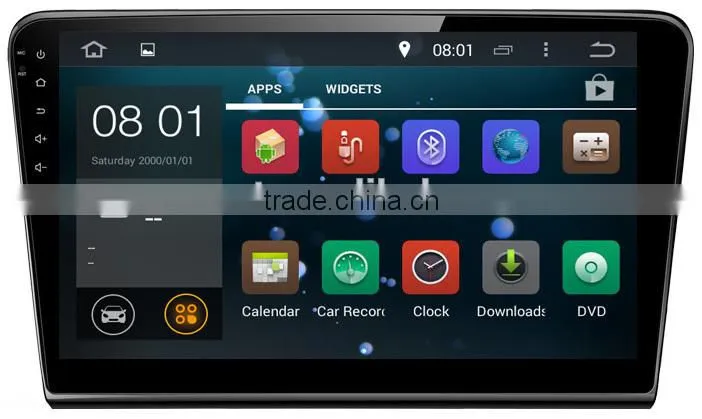 Latest Android 4.4.4 up to 5.1 car dvd gps player for VW MCU 1.6G 4 core 3g wifi OBDII