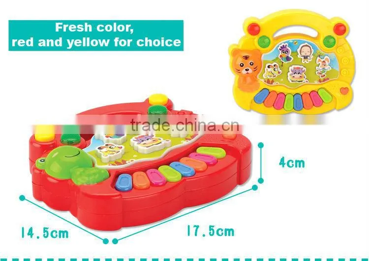 2015 very cheap battery operated toy cartoon keyboard Music Instrument