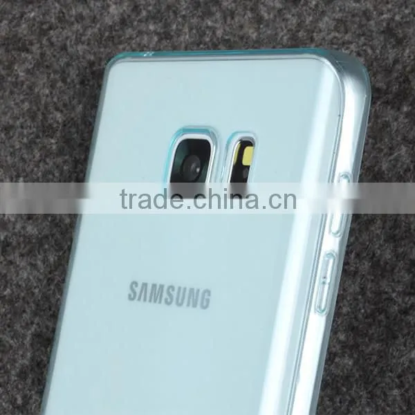 C&T Gradient Colorful Clear Slim TPU Case Flexible Soft Bumper Protective Shell for Samsung Galaxy S7