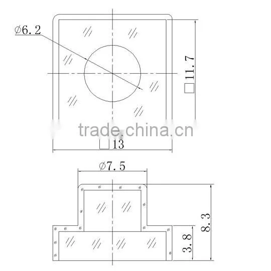 SC702 transparent Push button switch cap